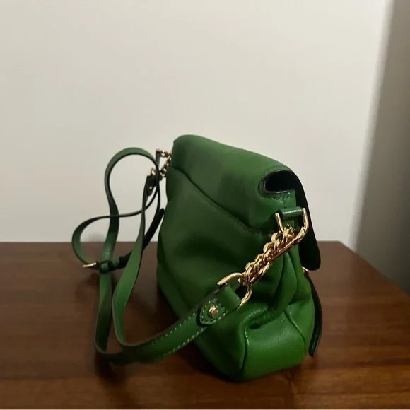 Michael Kors Green Leather Crossbody Bag - Picture 3 of 7
